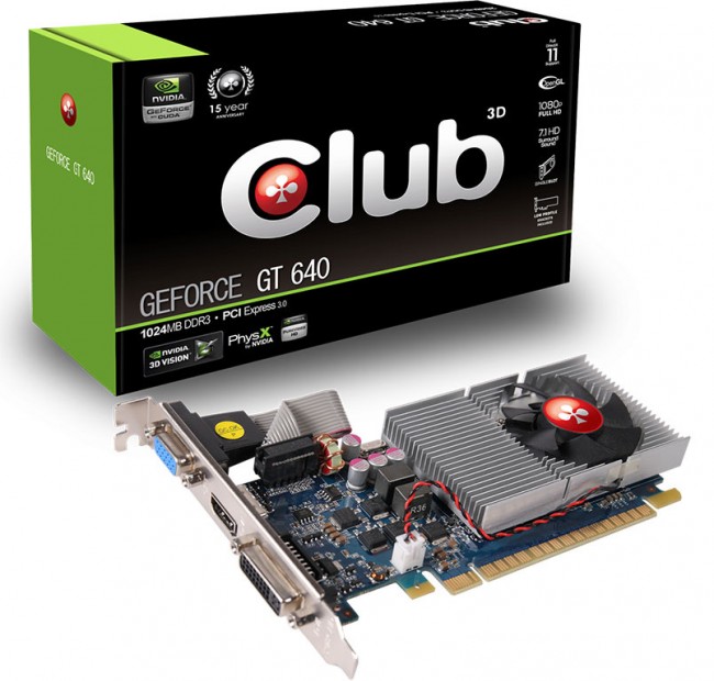 Afbeelding van de nvidia gt640 club 3d