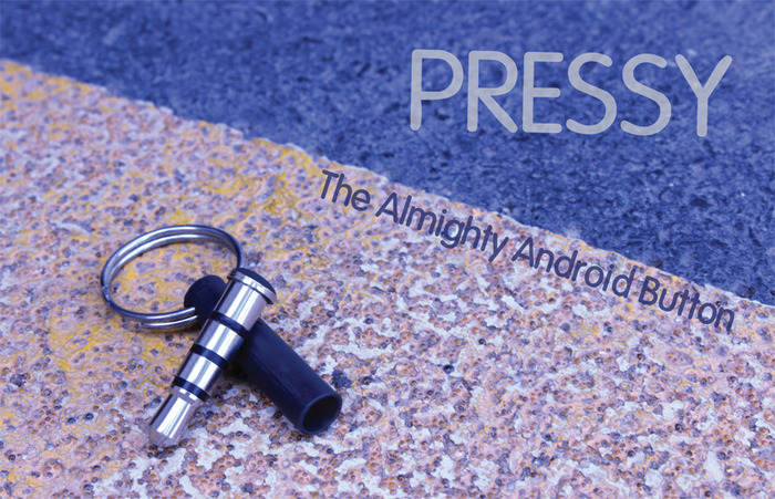 Pressy the almighty android button met sleutelhanger