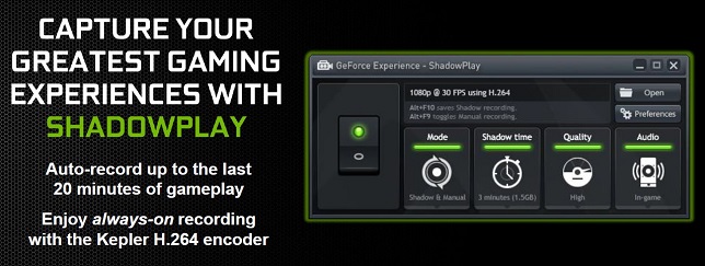 afbeelding van nvidia shadowplay capture greatest gaming experiences