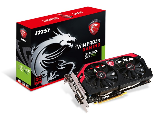 Afbeelding van de MSI GeForce GTX 760