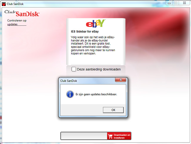 Club SanDisk partner beschikbare updates en partner aanbieding ebay