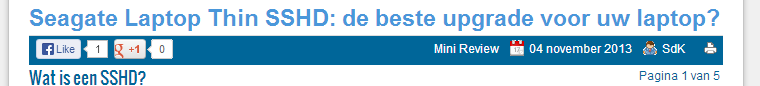 afbeelding van de aanpassingen in de links naar facebook en google plus en het verhuizen van de printknop naar de rechterkant