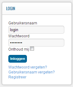 afbeelding van de nieuwe login module van pcinside 3.4