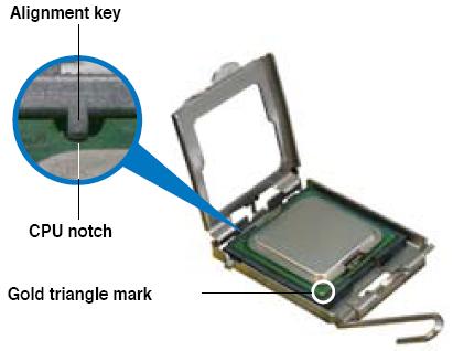 plaats de processor in het socket